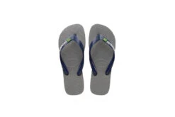 Havaianas Brasil Logo Grijs Unisex