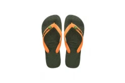 Havaianas Brasil Logo Groen/oranje Unisex