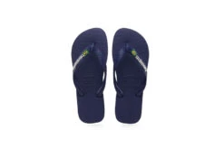 Havaianas Brasil Logo Donkerblauw Unisex