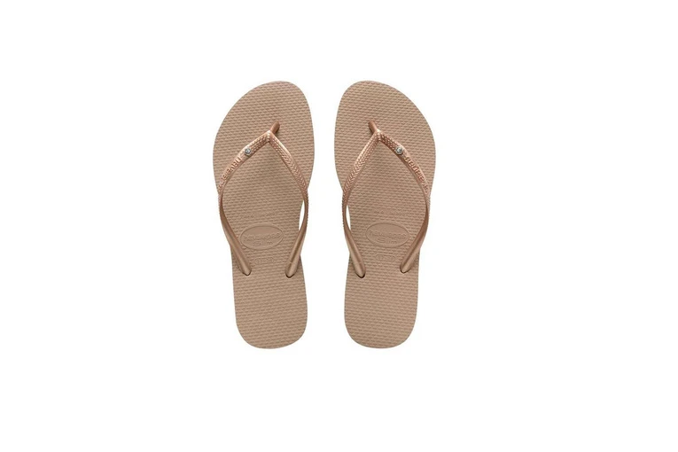 Havaianas Slim Metal Logo Rosé Gold Dames 3 Havaianas Slim Metal Logo Rosé Gold Dames