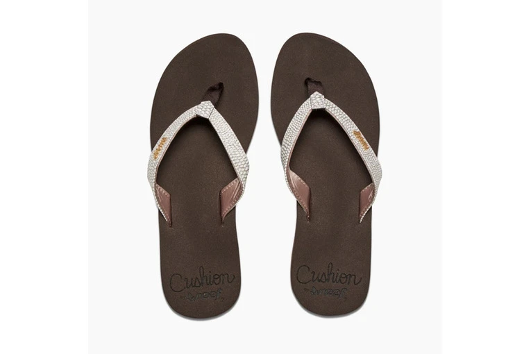 Reef Slipper Star Cushion Sassy Bruin/wit Dames 5 Reef Slipper Star Cushion Sassy Bruin/wit Dames - Afbeelding 3