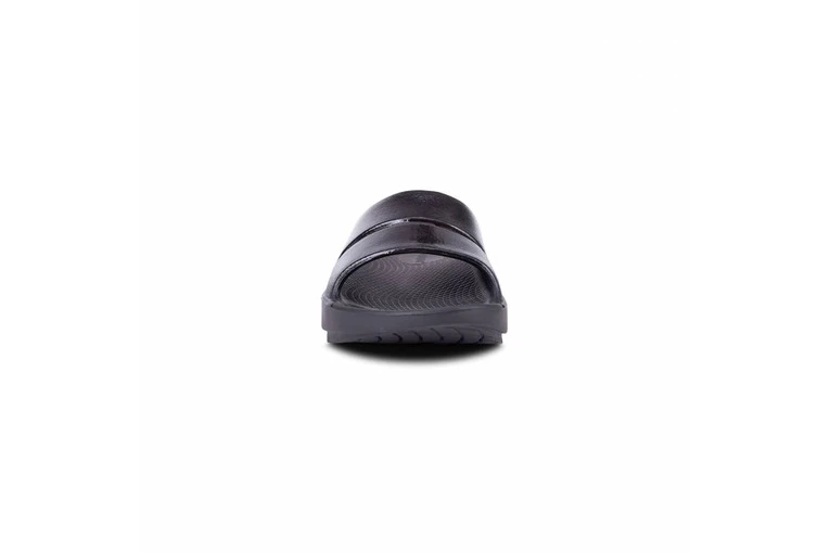 OOFOS OOahh Luxe Recuperatieslipper Zwart Unisex 4 OOFOS OOahh Luxe Recuperatieslipper Zwart Unisex - Afbeelding 2