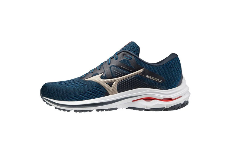 Mizuno Wave Inspire 17 Loopschoen Blauw Heren 4 Mizuno Wave Inspire 17 Loopschoen Blauw Heren - Afbeelding 2