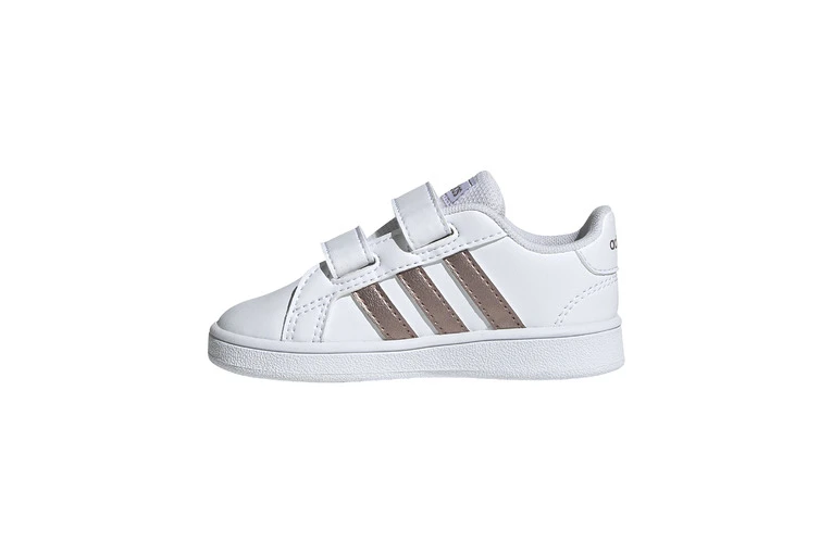 Adidas Grand Court I Sneaker Wit/granite Meisjes 4 Adidas Grand Court I Sneaker Wit/granite Meisjes - Afbeelding 2