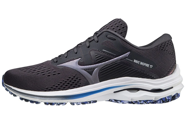 Mizuno Wave Inspire 17 Loopschoen Zwart/violetblue Heren 4 Mizuno Wave Inspire 17 Loopschoen Zwart/violetblue Heren - Afbeelding 2