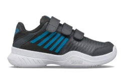 K-Swiss Court Express Strap Omni Tennisschoen Grijs/blauw KIDS