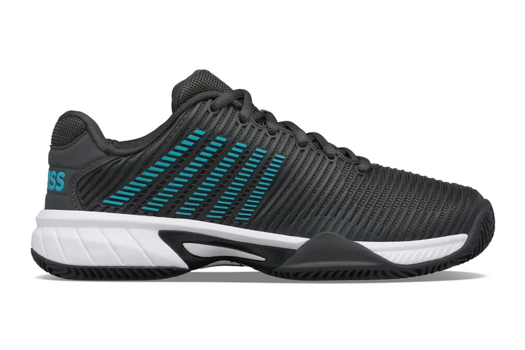 K-Swiss Hypercourt Express 2 HB Grijs/blauw KIDS 3 K-Swiss Hypercourt Express 2 HB Grijs/blauw KIDS