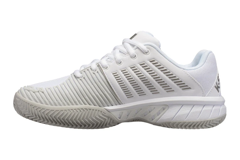 K-Swiss Express Light 2 HB Tennisschoen Wit/grijs Dames 4 K-Swiss Express Light 2 HB Tennisschoen Wit/grijs Dames - Afbeelding 2
