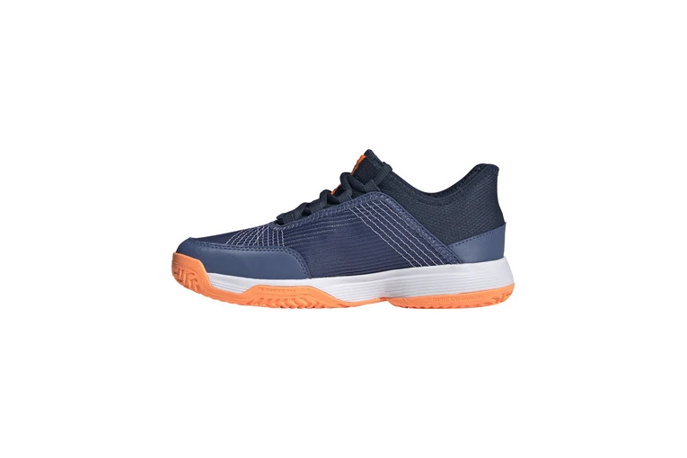 Adidas Adizero Club Tennisschoen Blauw/oranje Kids 4 Adidas Adizero Club Tennisschoen Blauw/oranje Kids - Afbeelding 2