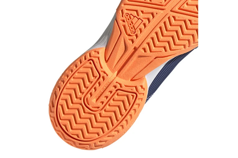 Adidas Adizero Club Tennisschoen Blauw/oranje Kids 7 Adidas Adizero Club Tennisschoen Blauw/oranje Kids - Afbeelding 5