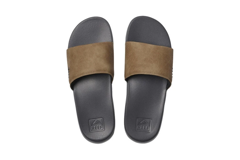 Reef One Slide Slipper Grey/tan Heren 3 Reef One Slide Slipper Grey/tan Heren