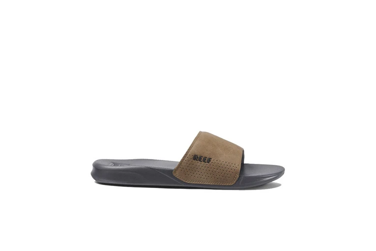 Reef One Slide Slipper Grey/tan Heren 4 Reef One Slide Slipper Grey/tan Heren - Afbeelding 2