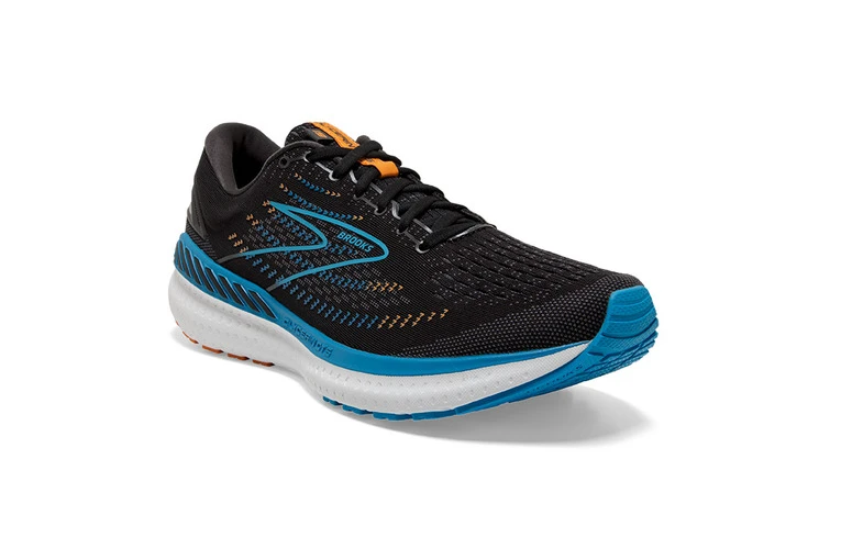 Brooks Glycerin GTS 19 Loopschoen Zwart/blauw/oranje Heren 5 Brooks Glycerin GTS 19 Loopschoen Zwart/blauw/oranje Heren - Afbeelding 3