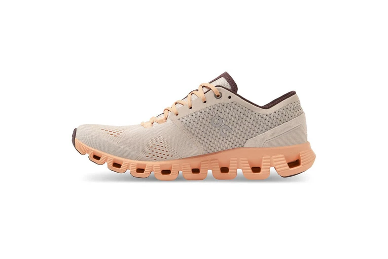 On Cloud X Loopschoen Silver/almond Dames 4 On Cloud X Loopschoen Silver/almond Dames - Afbeelding 2