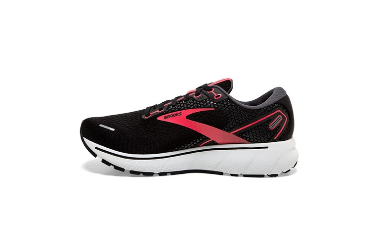 Brooks Ghost 14 Loopschoen Zwart/coral Dames 4 Brooks Ghost 14 Loopschoen Zwart/coral Dames - Afbeelding 2