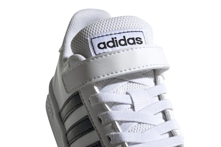 Adidas Grand Court Sneaker Wit/zwart KIDS 6 Adidas Grand Court Sneaker Wit/zwart KIDS - Afbeelding 4