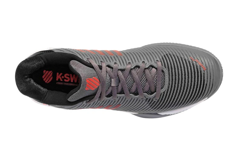K-Swiss Hypercourt Express 2 HB Tennisschoen Grijs/spicy Oranje Heren 5 K-Swiss Hypercourt Express 2 HB Tennisschoen Grijs/spicy Oranje Heren - Afbeelding 3