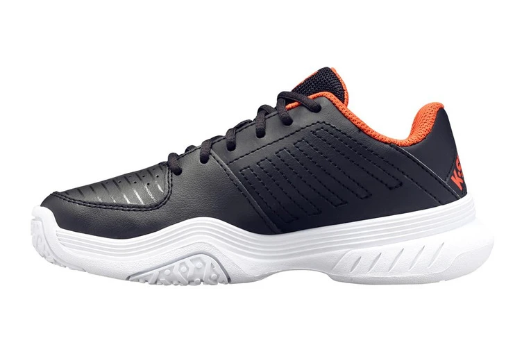 K-Swiss K.Swiss Court Express Omni Tennisschoen Zwart/spicy Oranje KIDS 4 K-Swiss K.Swiss Court Express Omni Tennisschoen Zwart/spicy Oranje KIDS - Afbeelding 2