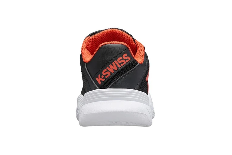 K-Swiss K.Swiss Court Express Strap Omni Tennisschoen Zwart/spicy Oranje KIDS 7 K-Swiss K.Swiss Court Express Strap Omni Tennisschoen Zwart/spicy Oranje KIDS - Afbeelding 5