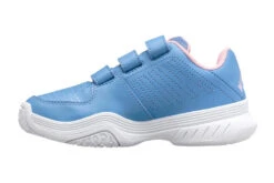 K-Swiss K.Swiss Court Express Strap Omni Tennisschoen Silver Lake Blue/roze KIDS -Schoenenwinkel 37100080 2
