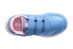 K-Swiss K.Swiss Court Express Strap Omni Tennisschoen Silver Lake Blue/roze KIDS -Schoenenwinkel 37100080 3