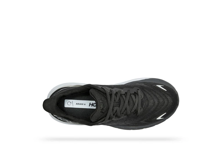 Hoka Arahi 6 Loopschoen Zwart/wit Dames 7 Hoka Arahi 6 Loopschoen Zwart/wit Dames - Afbeelding 5