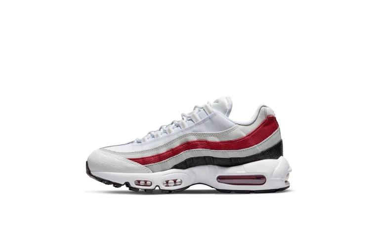 Nike Air Max 95 Sneaker Wit/grijs/rood/zwart Heren 4 Nike Air Max 95 Sneaker Wit/grijs/rood/zwart Heren - Afbeelding 2