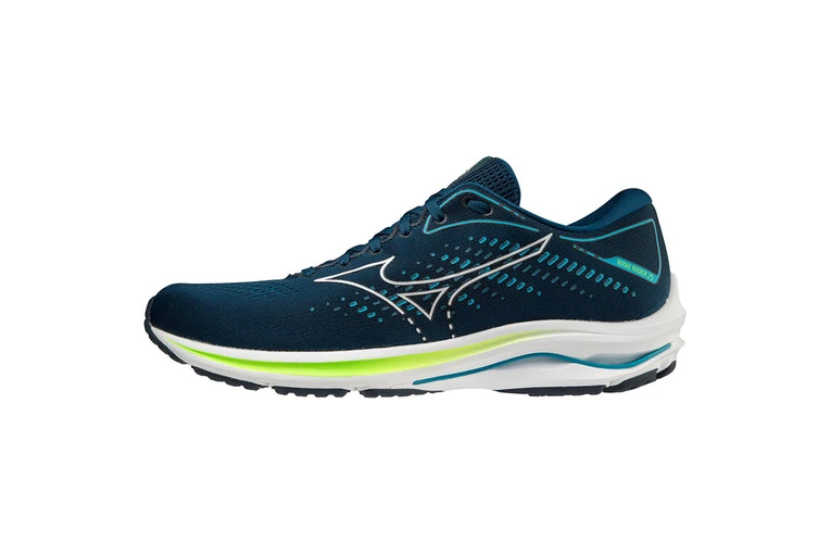 Mizuno Wave Rider 25 Loopschoen Blauw Heren 4 Mizuno Wave Rider 25 Loopschoen Blauw Heren - Afbeelding 2