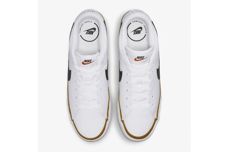 Nike Court Legacy Sneaker Wit/desert Ochre/zwart Heren 6 Nike Court Legacy Sneaker Wit/desert Ochre/zwart Heren - Afbeelding 4
