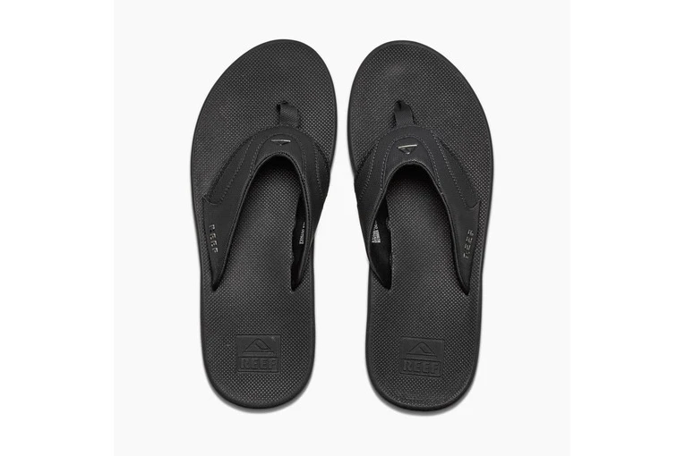 Reef Fanning Teenslippers All Black Heren 5 Reef Fanning Teenslippers All Black Heren - Afbeelding 3