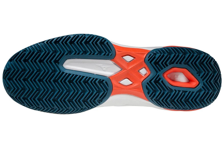 Mizuno Wave Exceed Light Clay Tennisschoen Wit/blauw/oranje Heren 7 Mizuno Wave Exceed Light Clay Tennisschoen Wit/blauw/oranje Heren - Afbeelding 5