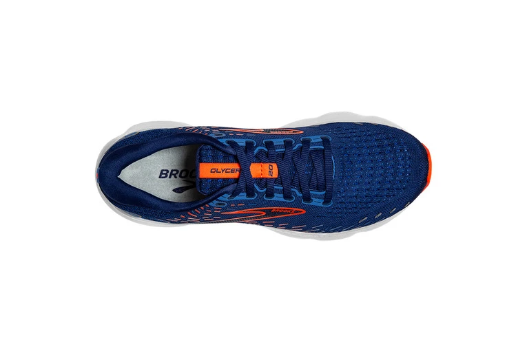 Brooks Glycerin 20 Loopschoen Blue Depth/oranje Heren 7 Brooks Glycerin 20 Loopschoen Blue Depth/oranje Heren - Afbeelding 5