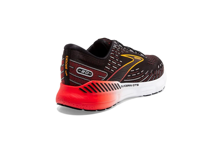 Brooks Glycerin GTS 20 Loopschoen Zwart/fiery Red Heren 6 Brooks Glycerin GTS 20 Loopschoen Zwart/fiery Red Heren - Afbeelding 4