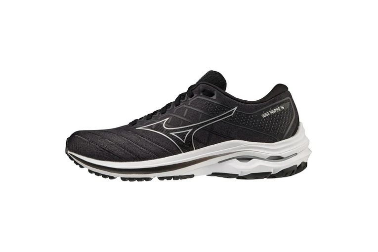 Mizuno Wave Inspire 18 Loopschoenen Black/Silver/Ebony Heren 4 Mizuno Wave Inspire 18 Loopschoenen Black/Silver/Ebony Heren - Afbeelding 2