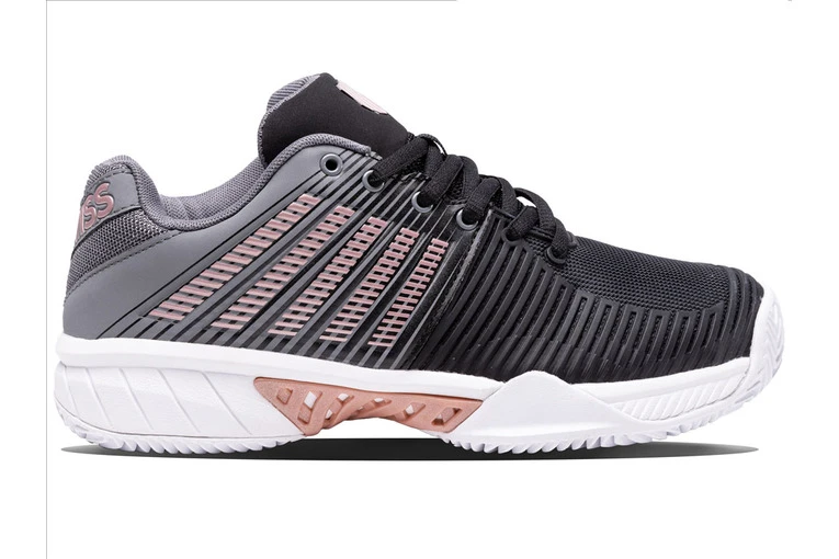 K-Swiss Express Light 2 HB Tennisschoen Zwart/grijs/ros? Goud Dames 3 K-Swiss Express Light 2 HB Tennisschoen Zwart/grijs/ros? Goud Dames