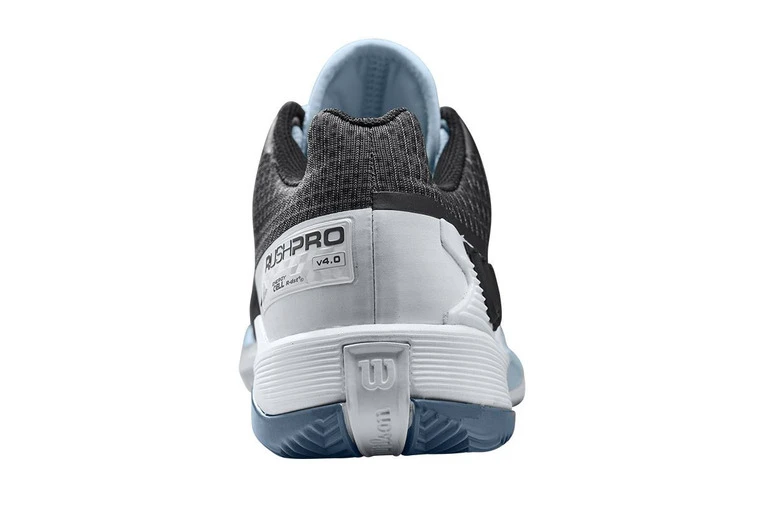 Wilson Rush Pro 4.0 Clays Tennisschoen Zwart/wit Dames 8 Wilson Rush Pro 4.0 Clays Tennisschoen Zwart/wit Dames - Afbeelding 6