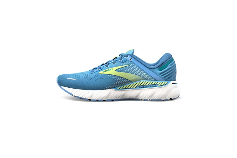 Brooks Adrenaline GTS 22 Loopschoenen Silver Lake Blue/Green/White Dames 4 Brooks Adrenaline GTS 22 Loopschoenen Silver Lake Blue/Green/White Dames - Afbeelding 2