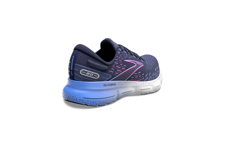 Brooks Glycerin 20 Loopschoenen Peacoat/Blue/Pink Dames 6 Brooks Glycerin 20 Loopschoenen Peacoat/Blue/Pink Dames - Afbeelding 4