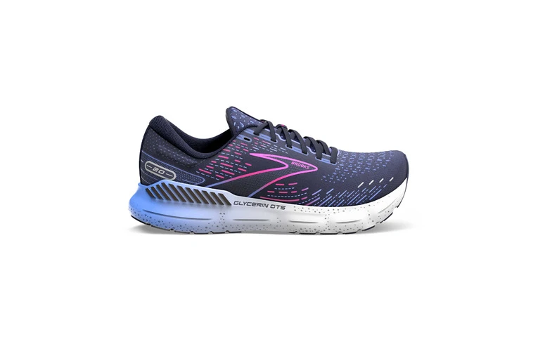 Brooks Glycerin GTS 20 Loopschoenen Peacoat/Blue/Pink Dames 3 Brooks Glycerin GTS 20 Loopschoenen Peacoat/Blue/Pink Dames