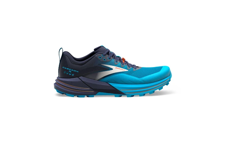 Brooks Cascadia 16 Trailschoenen Peacoat/Atomic Blue/Rooibos Heren 3 Brooks Cascadia 16 Trailschoenen Peacoat/Atomic Blue/Rooibos Heren