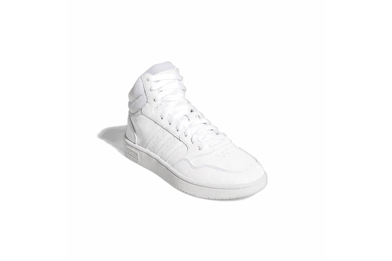 Adidas Hoops 3.0 Mid Classic Sneakers Cloud White / Dash Grey Dames 5 Adidas Hoops 3.0 Mid Classic Sneakers Cloud White / Dash Grey Dames - Afbeelding 3