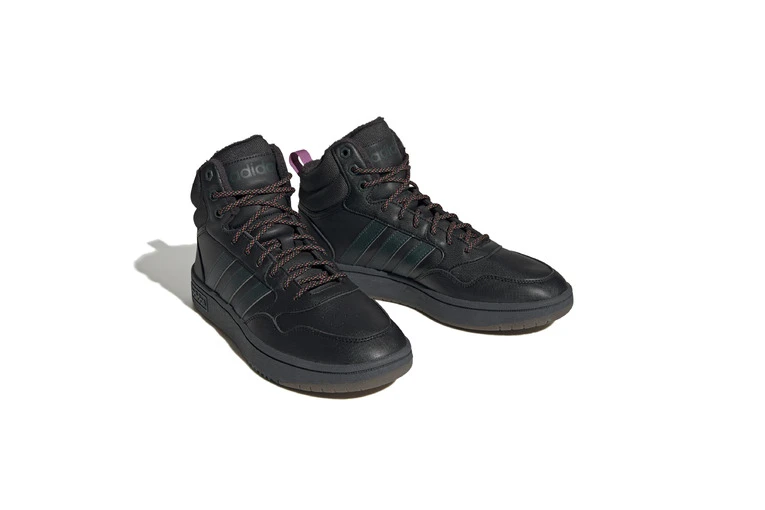 Adidas Hoops 3.0 Mid Sneakers Zwart/gum Heren 5 Adidas Hoops 3.0 Mid Sneakers Zwart/gum Heren - Afbeelding 3