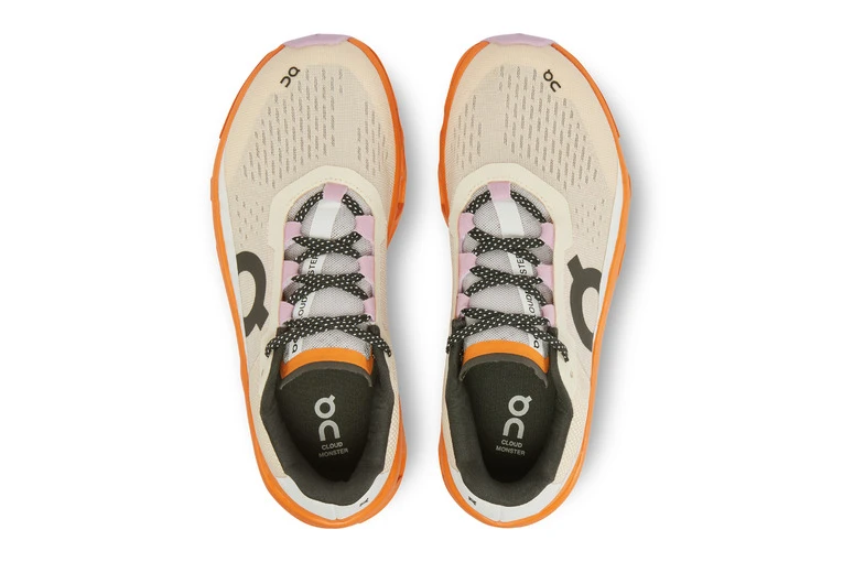 On Cloudmonster Loopschoenen Fawn/turmeric Dames 6 On Cloudmonster Loopschoenen Fawn/turmeric Dames - Afbeelding 4