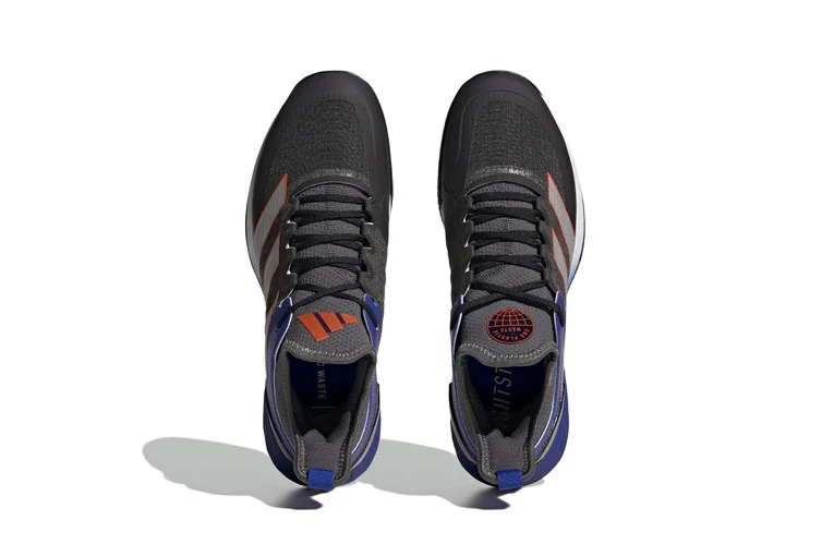 Adidas Adizero Ubersonic 4 Clay Court Tennisschoenen Grey Six / Silver Metallic / Solar Red Heren 4 Adidas Adizero Ubersonic 4 Clay Court Tennisschoenen Grey Six / Silver Metallic / Solar Red Heren - Afbeelding 2