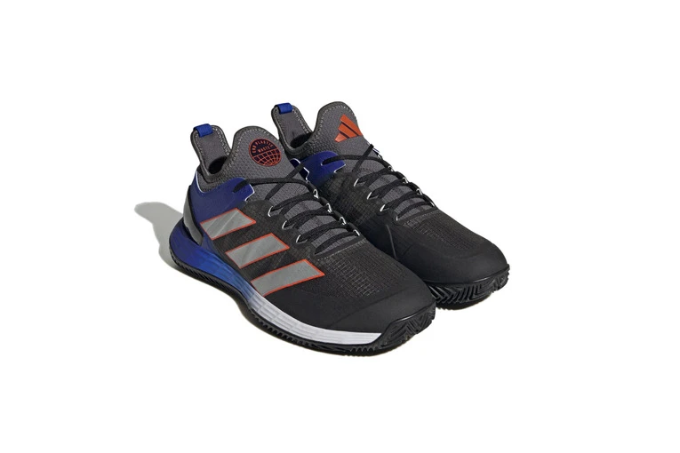 Adidas Adizero Ubersonic 4 Clay Court Tennisschoenen Grey Six / Silver Metallic / Solar Red Heren 6 Adidas Adizero Ubersonic 4 Clay Court Tennisschoenen Grey Six / Silver Metallic / Solar Red Heren - Afbeelding 4