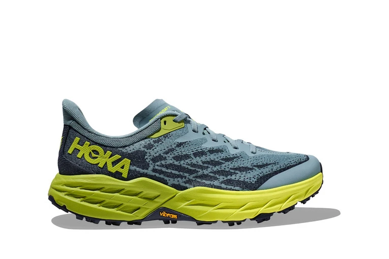 Hoka Speedgoat 5 Trailschoenen Stone Blue / Dark Citron Heren 3 Hoka Speedgoat 5 Trailschoenen Stone Blue / Dark Citron Heren