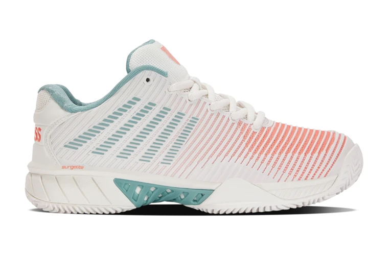 K-Swiss Hypercourt Express 2 HB Tennisschoen Wit/nile Blauw/desert Flower Dames 3 K-Swiss Hypercourt Express 2 HB Tennisschoen Wit/nile Blauw/desert Flower Dames