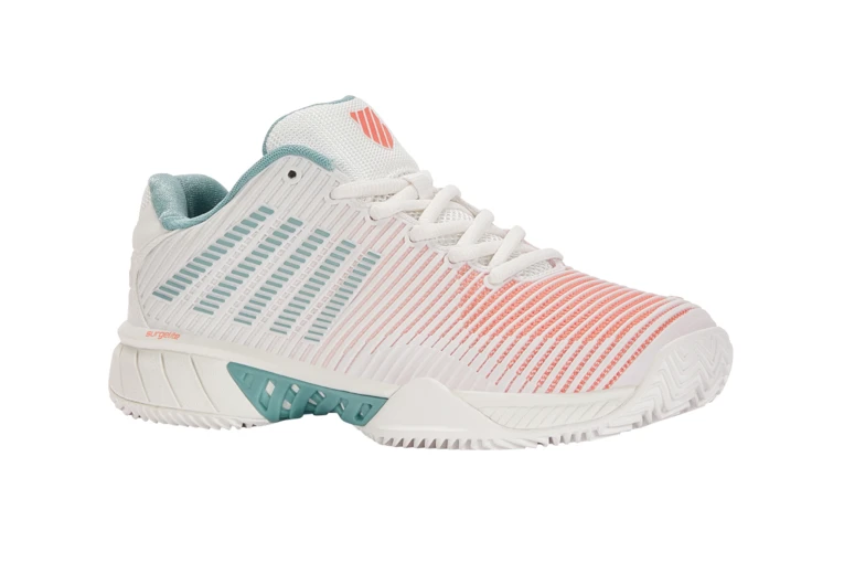 K-Swiss Hypercourt Express 2 HB Tennisschoen Wit/nile Blauw/desert Flower Dames 5 K-Swiss Hypercourt Express 2 HB Tennisschoen Wit/nile Blauw/desert Flower Dames - Afbeelding 3