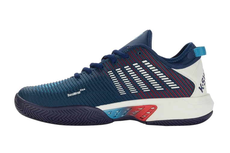 K-Swiss Hypercourt Supreme Tennisschoen Opal Blauw Heren 4 K-Swiss Hypercourt Supreme Tennisschoen Opal Blauw Heren - Afbeelding 2