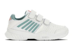 K-Swiss Court Express Strap Omni Wit/nile Blue KIDS